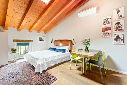 Una cama o camas en una habitación de Agriturismo Corte Patrizia