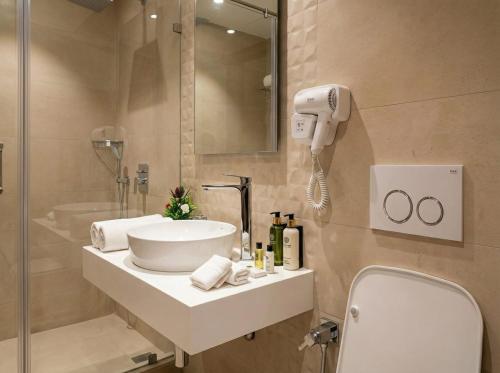 Koupelna v ubytování City Center Urban Artist