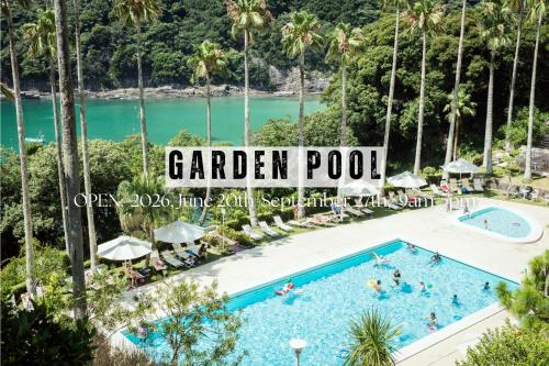 a view of the pool at garden pool resort at Shimoda Tokyu Hotel in Shimoda