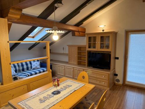 Posezení v ubytování Villetta rifugio tra i larici