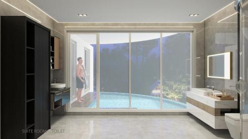 Et badeværelse på Eeleem Resorts and Spa, Munnar