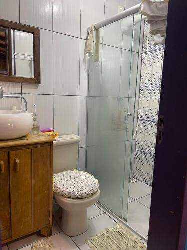 Et badeværelse på CASINHA de MADEIRA ACONCHEGANTE