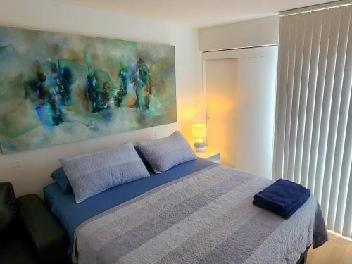 En eller flere senge i et værelse på A pasos de Reñaca, Gran Vista