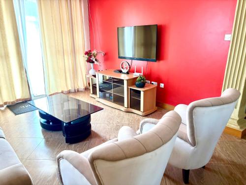 Et opholdsområde på Natasha's cozy corner