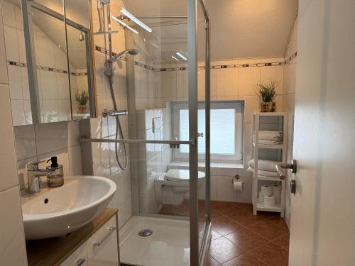 Koupelna v ubytování Christl's Ferienwohnung