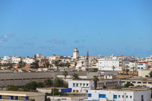 Ein allgemeiner Blick auf Essaouira oder ein Stadtblick von der Ferienwohnung aus