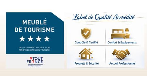 Een set logo's voor een meubelwinkel en een huis. bij L'Evasion Troyenne T21 in Troyes