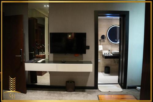 Koupelna v ubytování The Capital Heart Hotel