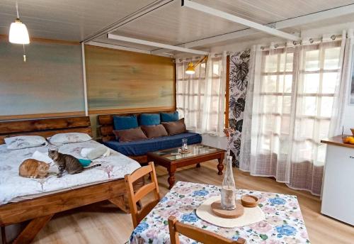 En eller flere senge i et værelse på The Secret Garden Lanzarote