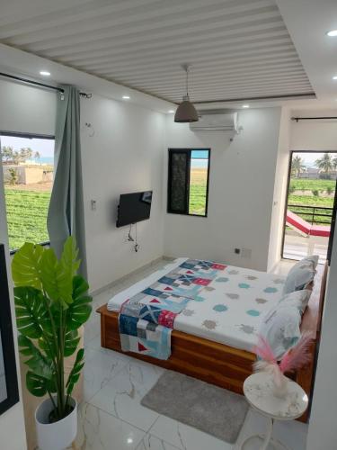 Llit o llits en una habitació de L'Îlot tranquille