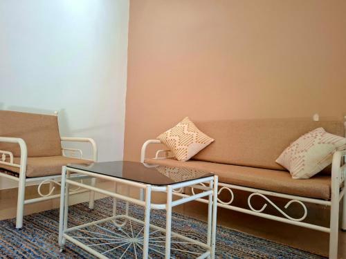 Ein Sitzbereich in der Unterkunft Casa de Palmora 103