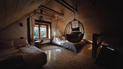 Posezení v ubytování Kuća od slame PANONSKI MORNAR