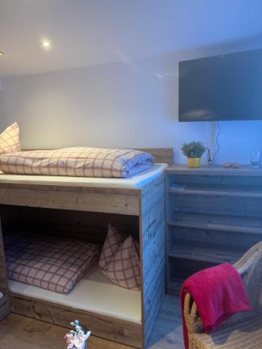 Postel nebo postele na pokoji v ubytování Haus Sonnenschein