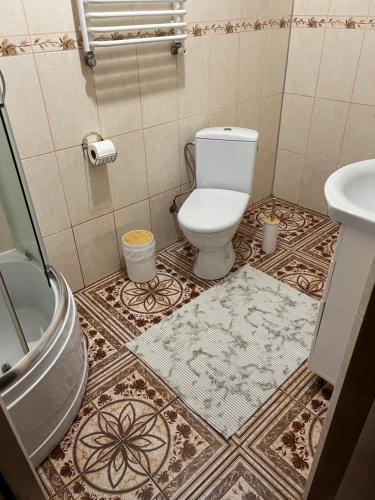 Koupelna v ubytování Sadyba u Halyny Sunrise