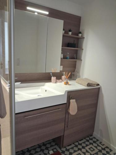 Et badeværelse på Résidence Domitys Les Cristaux