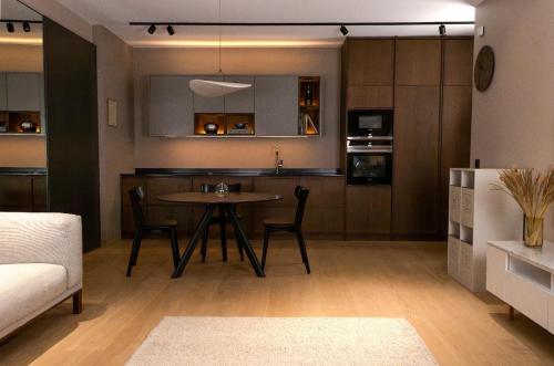 Kuchyň nebo kuchyňský kout v ubytování Modern Japandi retreat in Stockholm