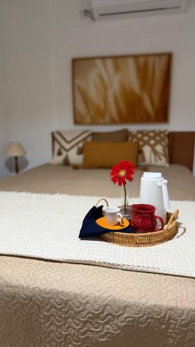 Postel nebo postele na pokoji v ubytování Recanto Doce Lar