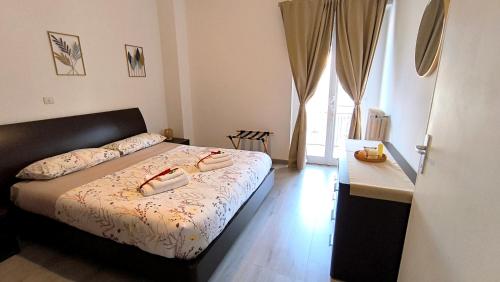 En eller flere senge i et værelse på La Fontana di Norcia