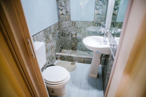 Et badeværelse på Donde topa