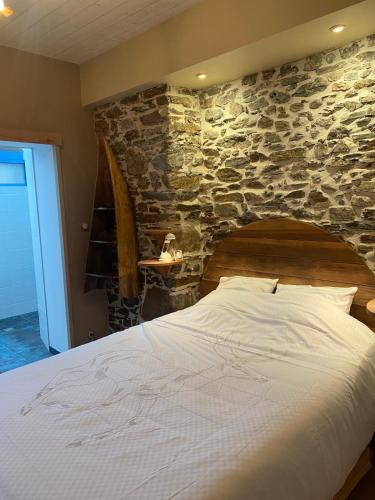 Postel nebo postele na pokoji v ubytování Jasmine joli chapeau A la montagne