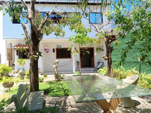 En have udenfor CASA BARRA DE SANTO ANTÔNIO, ilha da croa