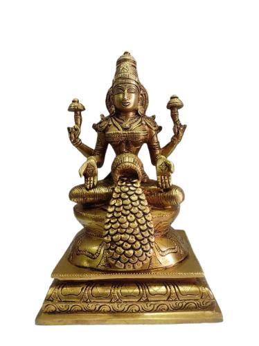 a golden idol of a deity on a white background at Temple View Non AC and No Car Parking Guest House Near Kamatchi Amman Temple Guest Check in Time 9PM and Check out 9AM in Kanchipuram