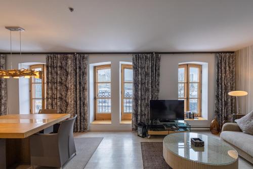 Телевізор і / або розважальний центр в Les Immeubles Charlevoix - Le 1172