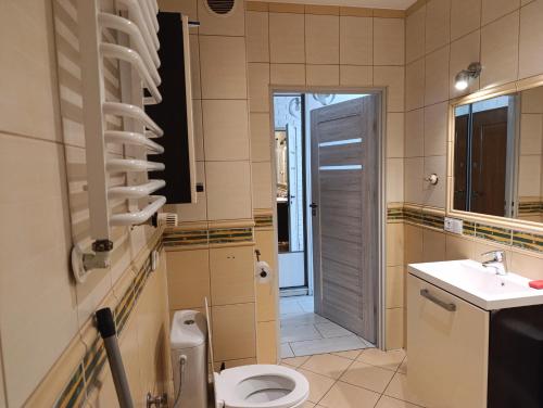 Koupelna v ubytování Apartament Barbara