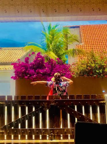 En balkon eller terrasse på La Brisa House