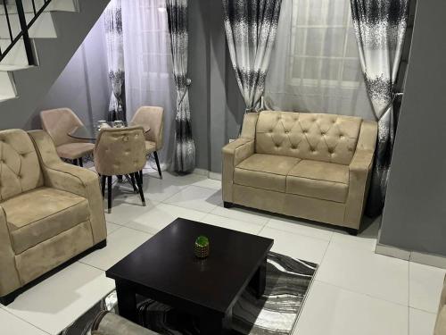 Posezení v ubytování E&V APARTMENT Berger Express