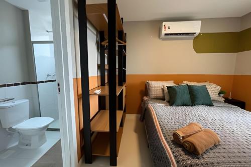 En eller flere senge i et værelse på Espetacular Praia 24HRS [LUXO]