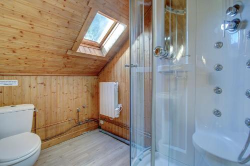 Koupelna v ubytování Morzine Hostel