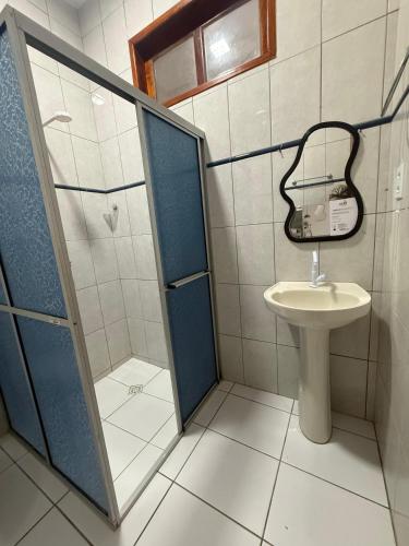 Koupelna v ubytování Euro Amazon