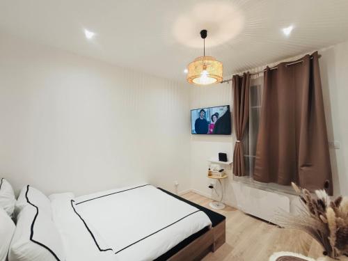 Letto o letti in una camera di Studio Luz