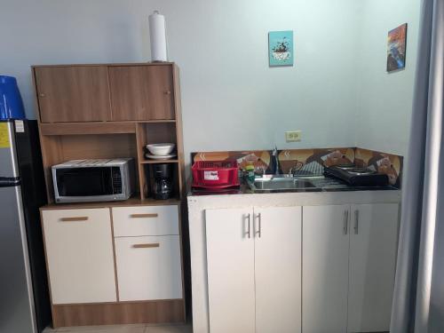 Η κουζίνα ή μικρή κουζίνα στο Hermoso apartamento Residencial miraflores