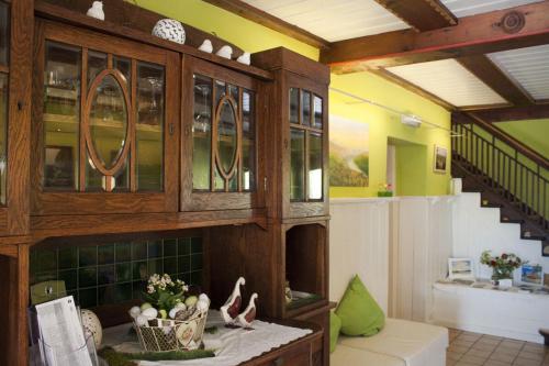 Posezení v ubytování Berghof Lichtenhain