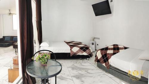 Et opholdsområde på Hotel Mercuryy