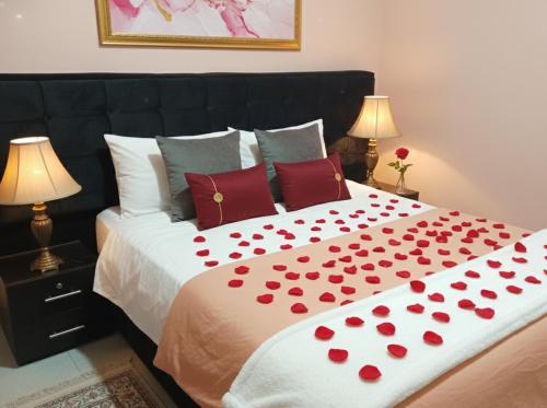 Postel nebo postele na pokoji v ubytování Gisenyi Short and Long Stay