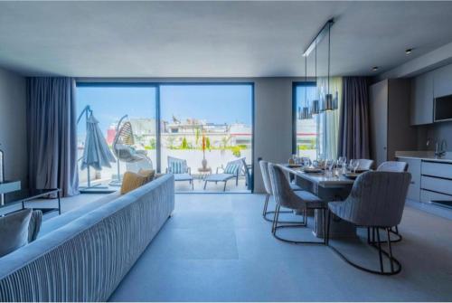 Et opholdsområde på Shantir Appartement