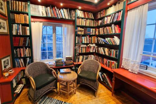 Biblioteket i den private indkvartering