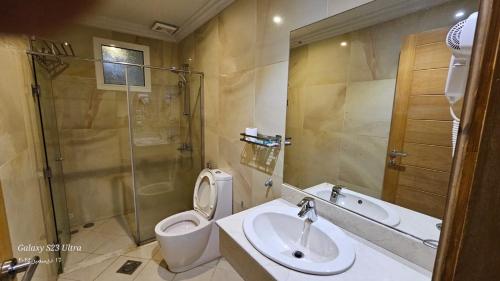 Koupelna v ubytování رام جده للشقق المخدومه Ram Jeddah