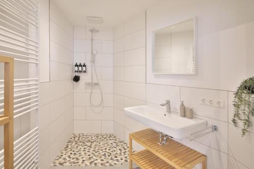 Koupelna v ubytování FeWo D&Y