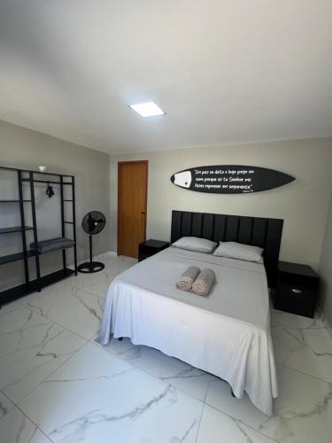 Postel nebo postele na pokoji v ubytování Pousada Praia Grande de Palmas