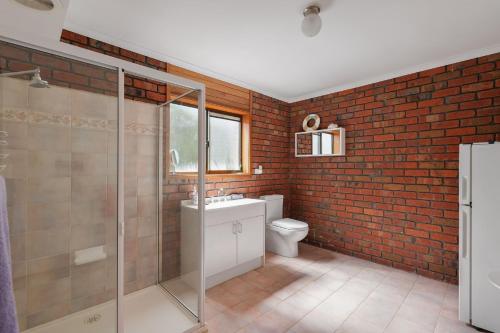 Koupelna v ubytování Retreat at Rhyll