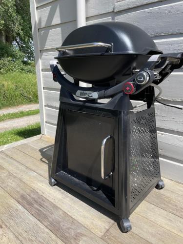 Grillfaciliteterne i feriehuset som gæsterne kan bruge