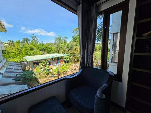 Χώρος καθιστικού στο Anda See Hotel