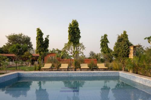 Swimmingpoolen hos eller tæt på The Bagheera Retreat