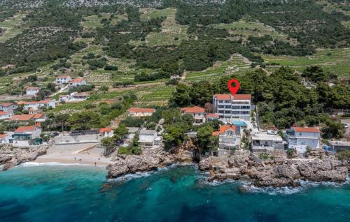 Awesome Apartment In Potomje With House Sea View