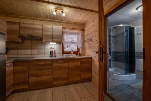 Et badeværelse på Dreveničky Vodníček a Rybička