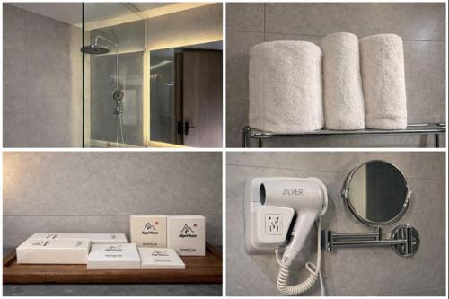 Koupelna v ubytování Alpirious